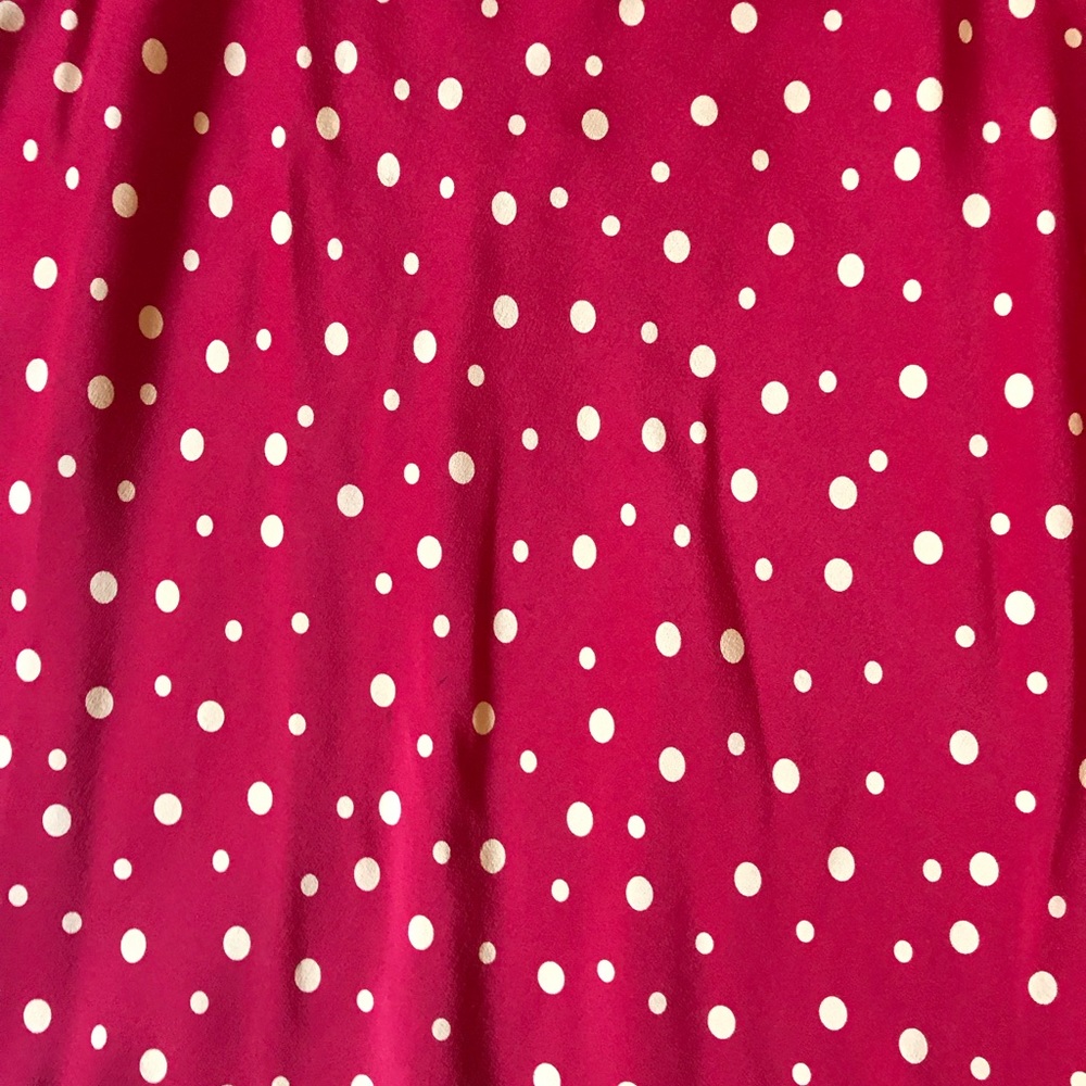 Adorable 100% silk polkadot skirt - Picture 3 of 4